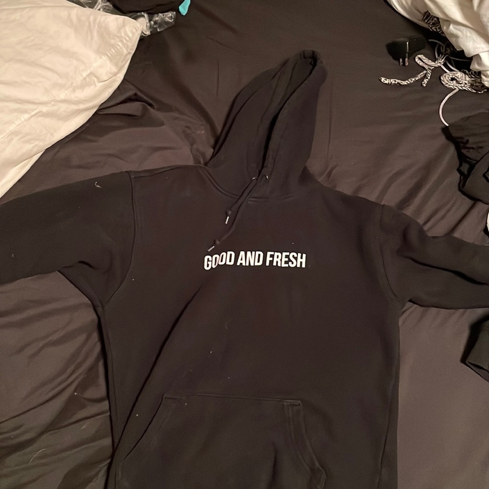 black James Charles merch size small good and fresh hoodie